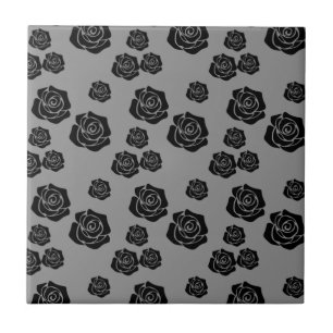 Carreau Jardin de roses noires amateur de fleurs jardinage