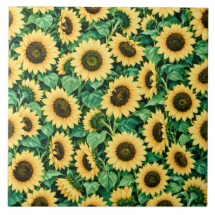 Carreau Jardin de Tournesols Dorés