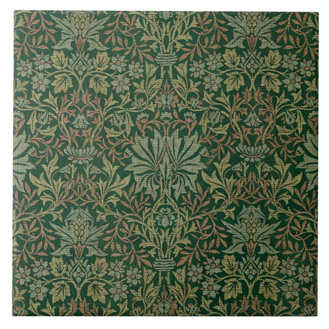 Carreau Jardin de William Morris - Verts (Devant)