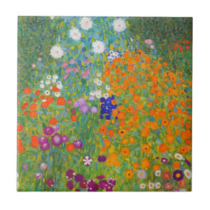 Carreau Jardin des fleurs de Gustav Klimt