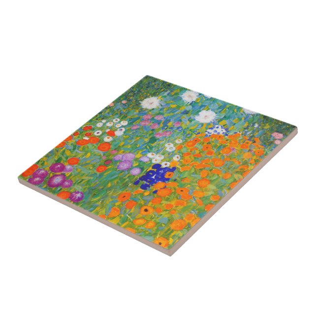 Carreau Jardin des fleurs de Gustav Klimt (Côté)
