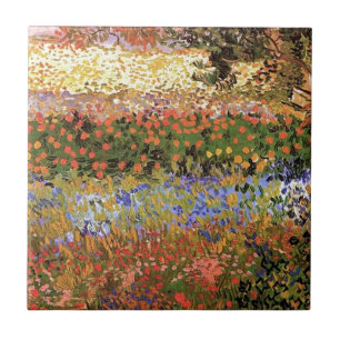 Carreau Jardin des fleurs, Vincent van Gogh.