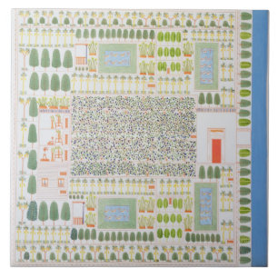 Carreau Jardin d'un haut honorable égyptien, de