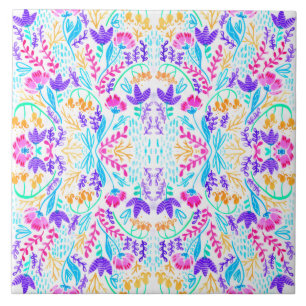Carreau Jardin floral pastel