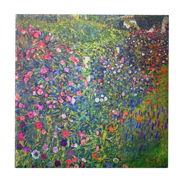 Carreau Jardin italien Gustav Klimt (Devant)