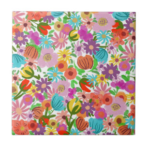 Carreau Jardin Joyeux en Fleur