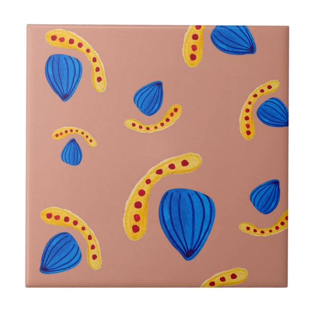 Carreau Jardín Minimalista Abstracto en Tonos Tierra (Devant)