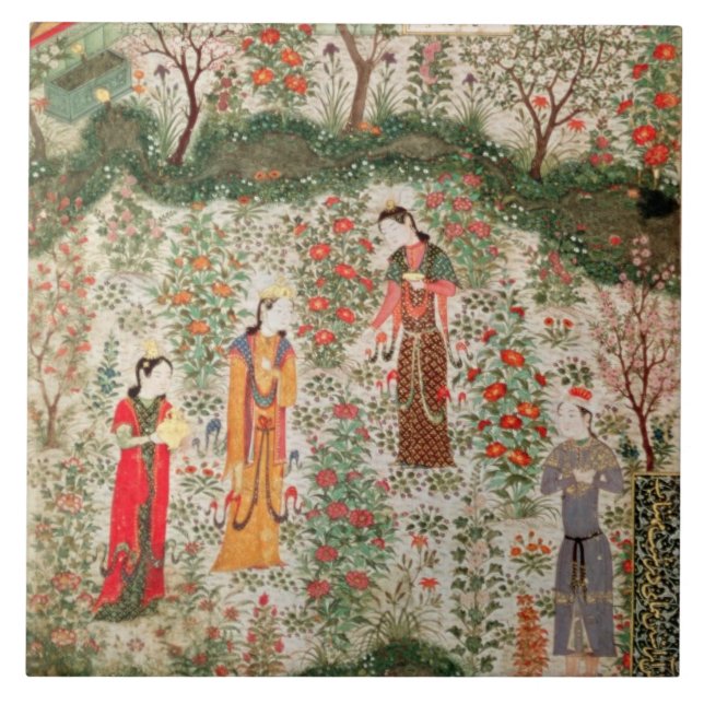 Carreau Jardin persan, XVème siècle (la semaine sur le (Devant)