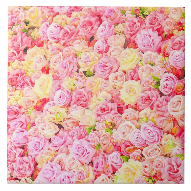 Carreau Jardin rose (Devant)