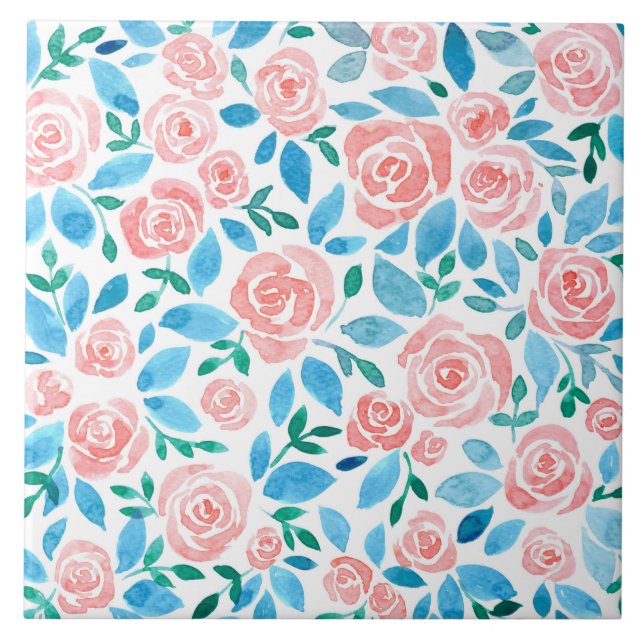 Carreau Jardin rose 2 (Devant)