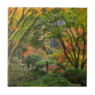 Carreau Jardins japonais en automne à Portland, Oregon 4