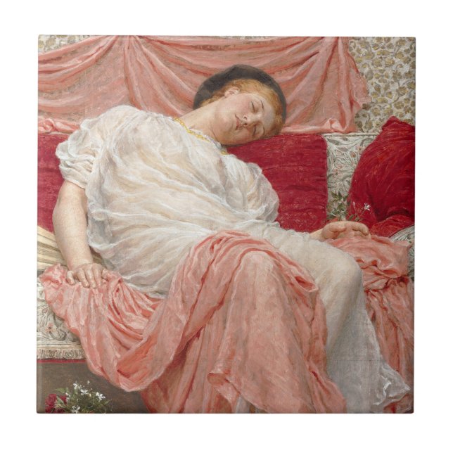 Carreau Jasmine par Albert Joseph Moore, Fine Art Victorie (Devant)