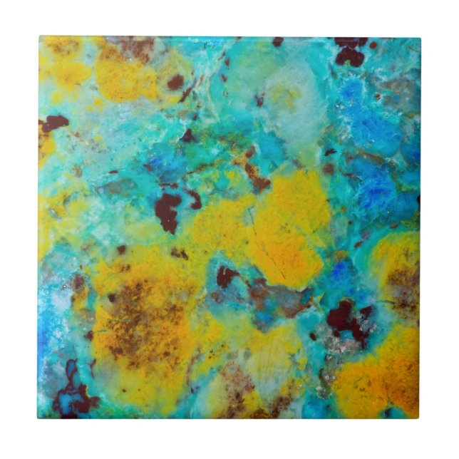 Carreau Jasper Chrysocolla Bleu (Devant)