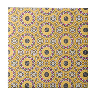 Carreau Jaune et rose
