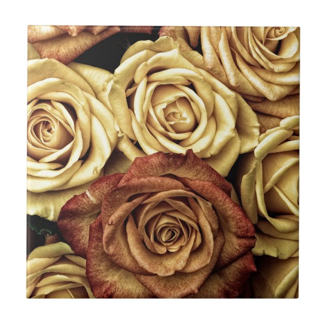 Carreau jaune et rouge rose (Devant)