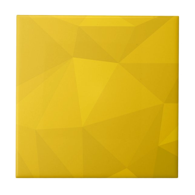 Carreau Jaune, moderne, cool, tendance, art géométrique ur (Devant)