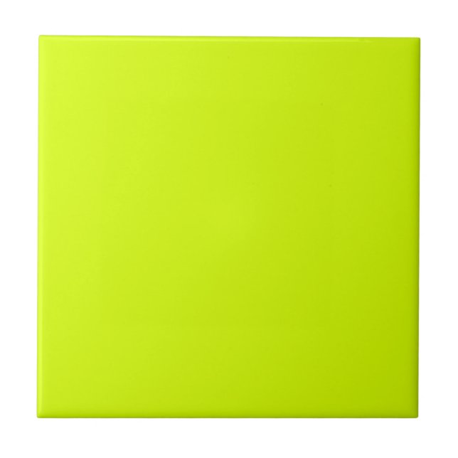 Carreau Jaune néon, haute visibilité Chartreuse (Devant)