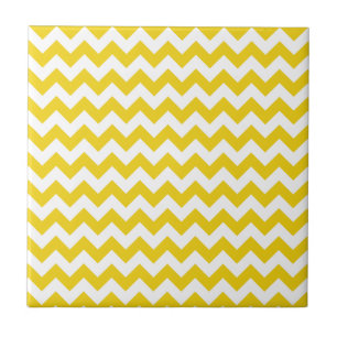 Carreau Jaune Zigzag, Jaune Chevron, Motif géométrique