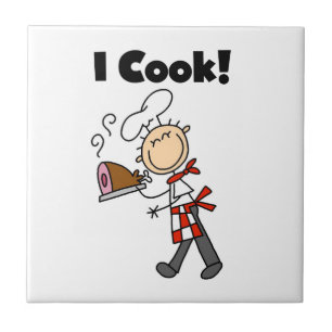 Carreau Je cuisine - Chef masculin