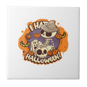 Carreau je déteste halloween
