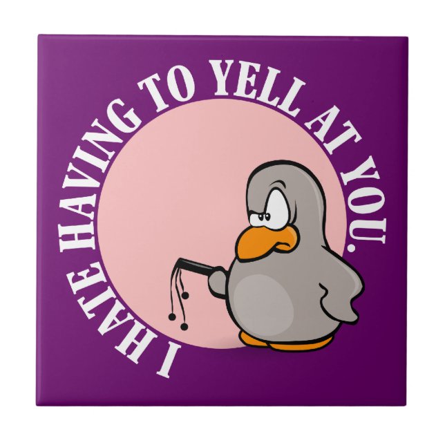 Carreau Je le déteste quand vous m'incitez à hurler à vous (Devant)