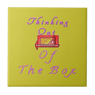 Carreau Je pense hors de la boîte.
