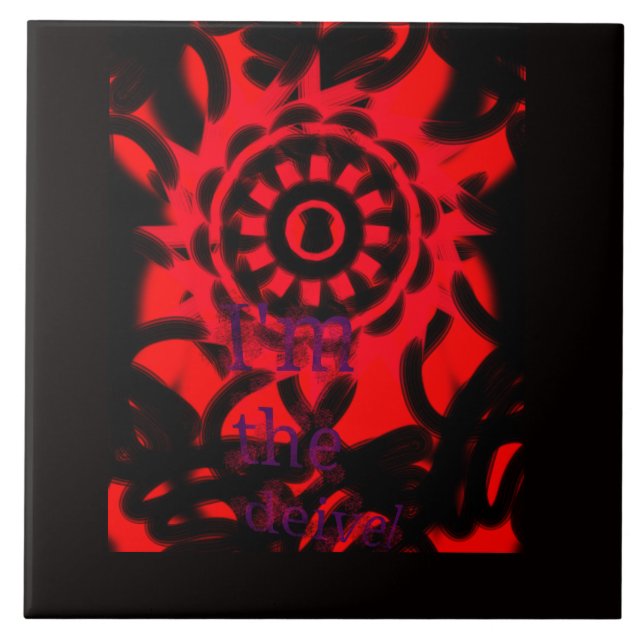 Carreau Je suis le diable  (Devant)