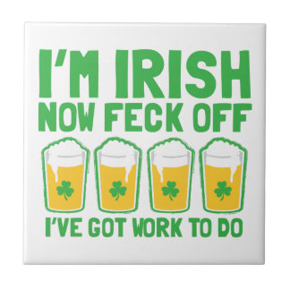 Carreau Je suis maintenant majorité IRLANDAISE que j'ai le