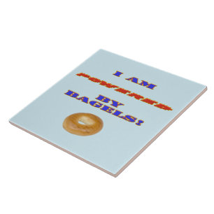 Carreau Je suis propulsé par des Bagels