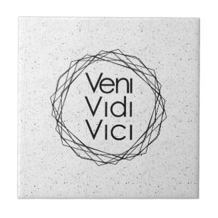 Carreau Je suis venu, j'ai vu, j'ai conquis "Veni, Vidi,