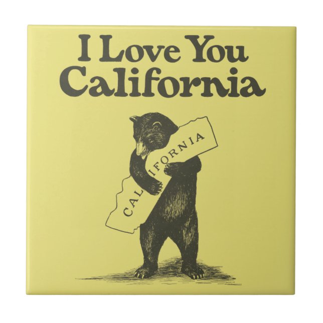 Carreau Je t'aime la Californie (Devant)