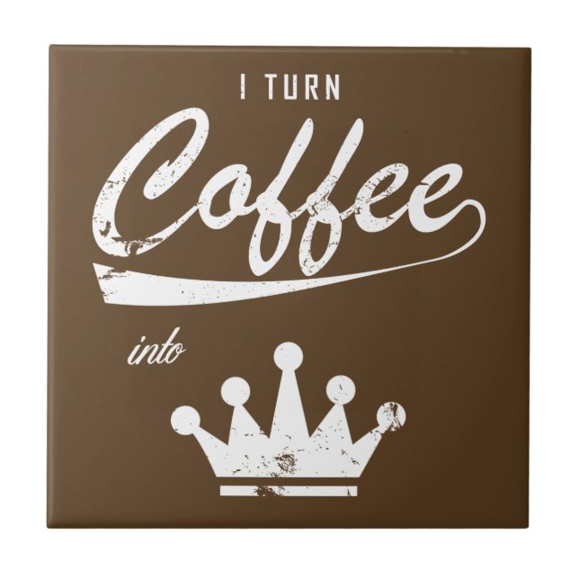 Carreau Je transforme le café en KOM (Devant)