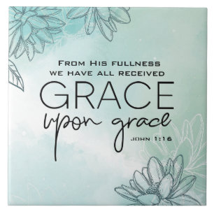 Carreau Jean 1:16 Nous avons tous reçu grâce sur grâce