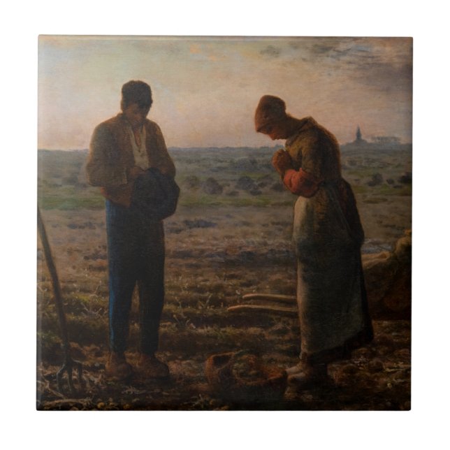 Carreau Jean-François Millet - L'Angelus (Devant)