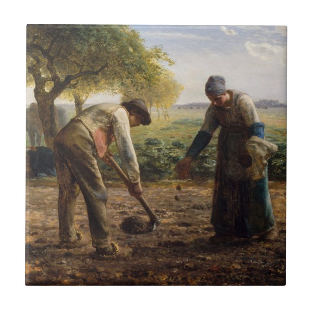 Carreau Jean-François Millet - Planteurs de pommes de terr (Devant)