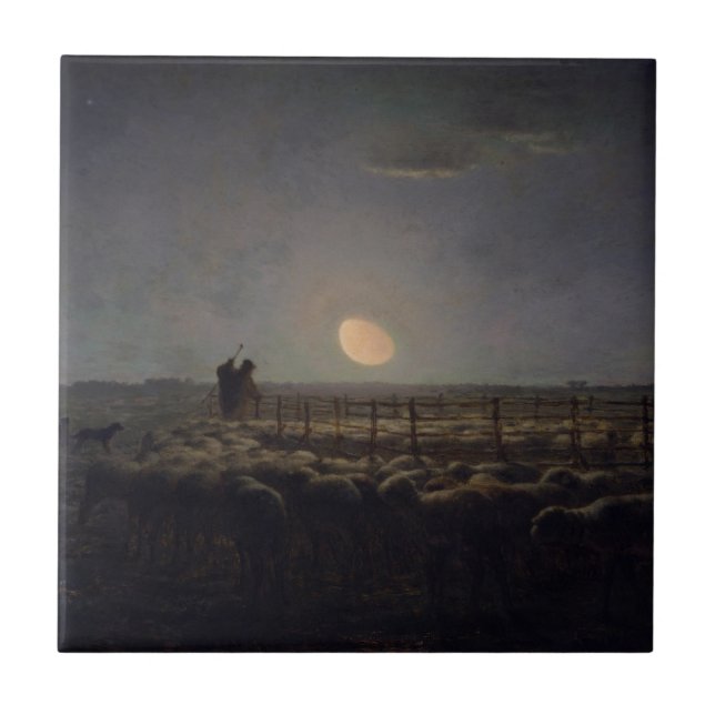Carreau Jean-Francois Millet - Plié, Lune 1860 (Devant)