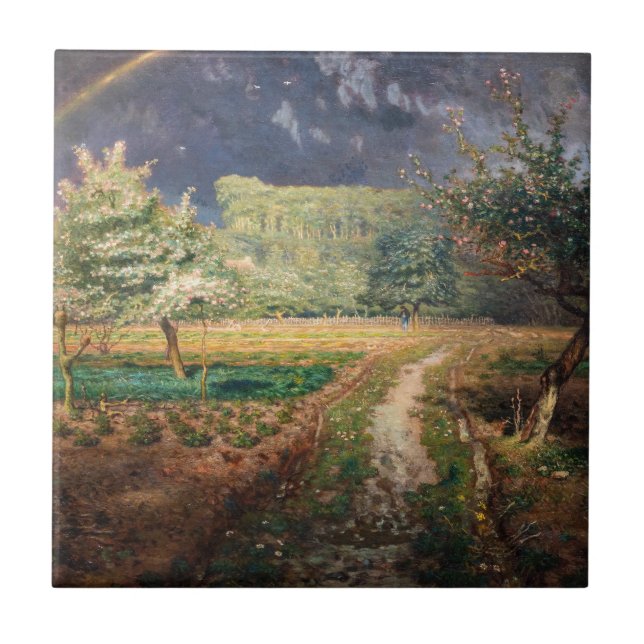 Carreau Jean-François Millet - Printemps à Barbizon (Devant)