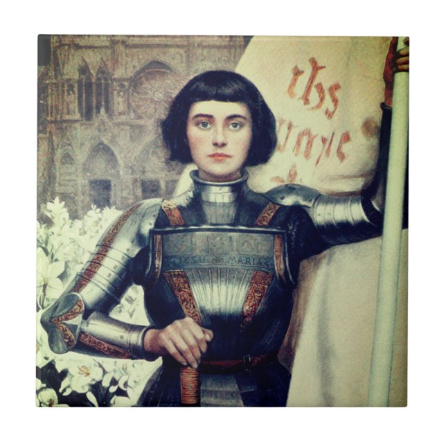 Carreau Jeanne d'Arc (illustration Albert Lynch) (Devant)