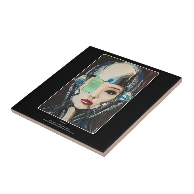 Carreau 'Jeanne d'Arc' Peinture sur un (Côté)