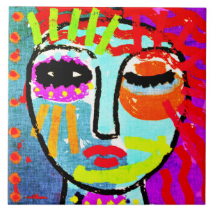 Carreau J'en ai assez de l'art Abstrait original