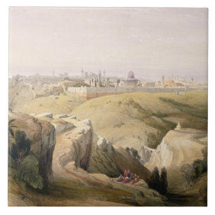 Carreau Jérusalem du mont des Oliviers, le 8 avril 1839