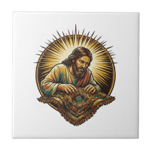 Carreau Jésus a laissé tomber une petite carte SD Perdue T