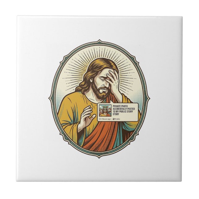 Carreau Jésus ajouté à l'histoire au lieu d'un message dir (Devant)