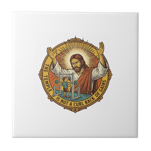 Carreau Jésus Boucles de biceps en colère Rack de squat Gy (Devant)