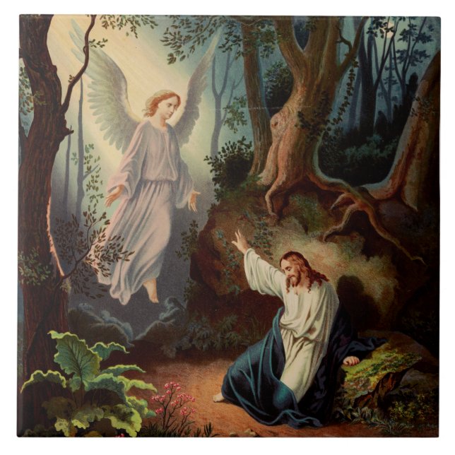 Carreau Jésus-Christ avec ange  (Devant)