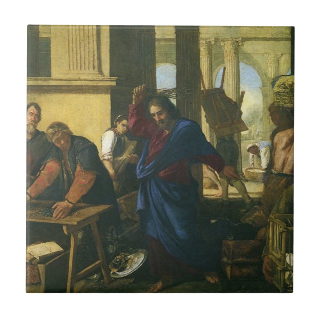 Carreau Jésus-Christ Chassant les Marchands du Temple (Devant)