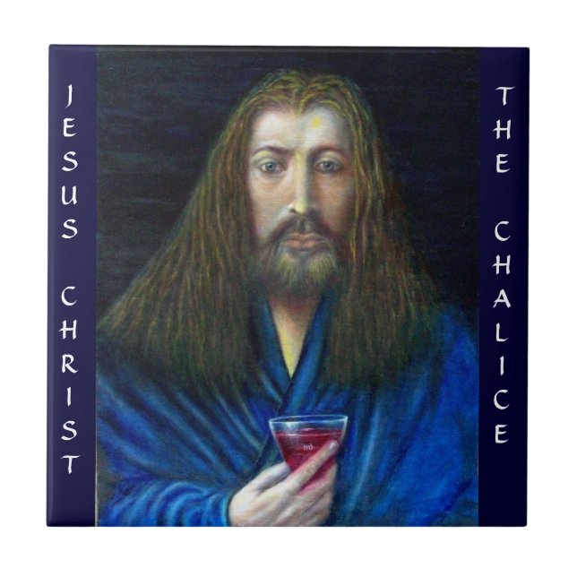 CARREAU JÉSUS CHRIST, LA CHALICE D'EMMAUS (Devant)