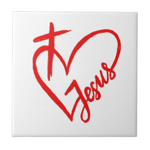 Carreau Jésus est l'amour et la vie