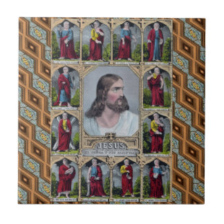 Carreau Jésus et les 12 apôtres