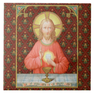 Carreau Jésus Instituant la Sainte Communion (SAU 045)